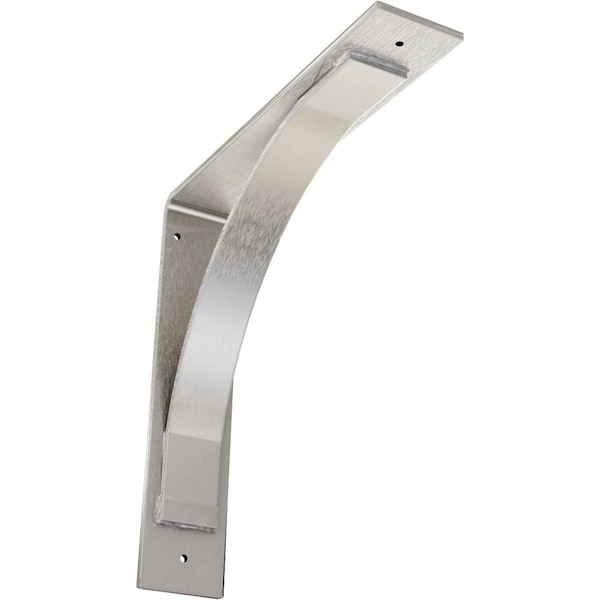 Ekena Millwork Morris Steel Bracket, Stainless Steel 3"W x 14"D x 14"H BKTM03X14X14MOSS - main